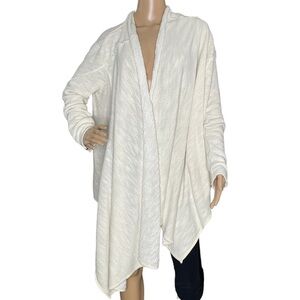 Free People off white oversized open cardigan Small